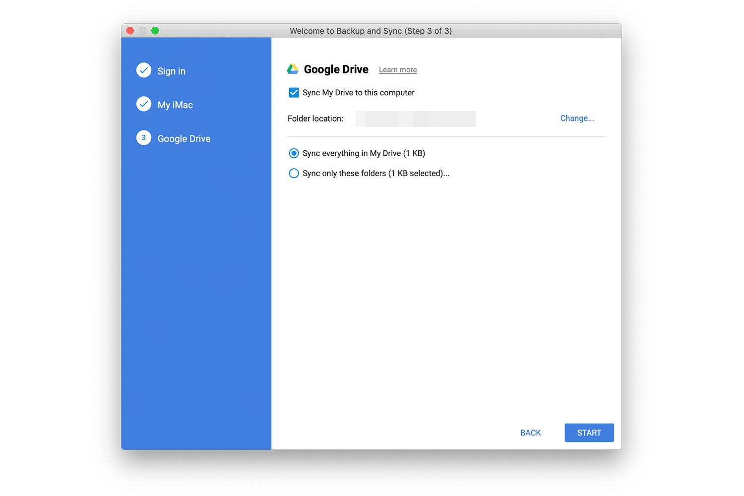 Google drive mac os x folder